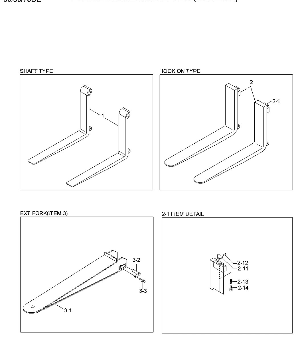 F14710031G Empilhadeira Hyundai 50-60-70D-7E ACE