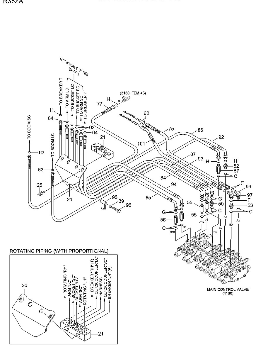 X511-106534 Escavadeira de esteiras Hyundai R35Z-9A