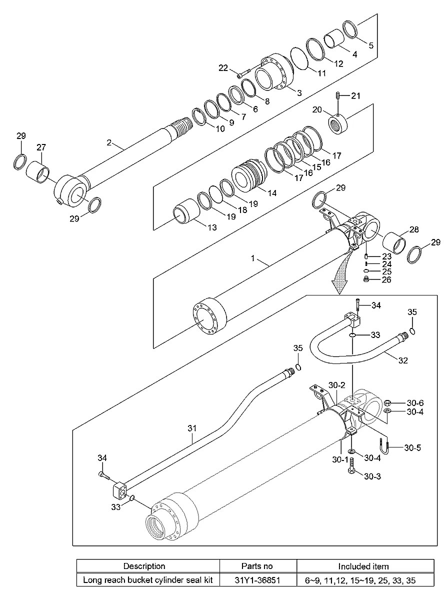 S641-095003 Escavadeira de esteiras Hyundai RD220LC-9