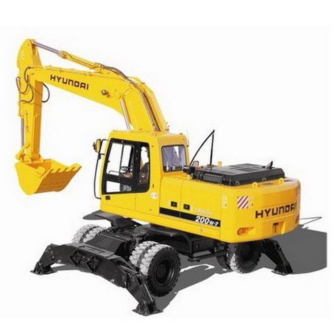 ZGAQ-01079 Escavadeira de rodas Hyundai R200W-7