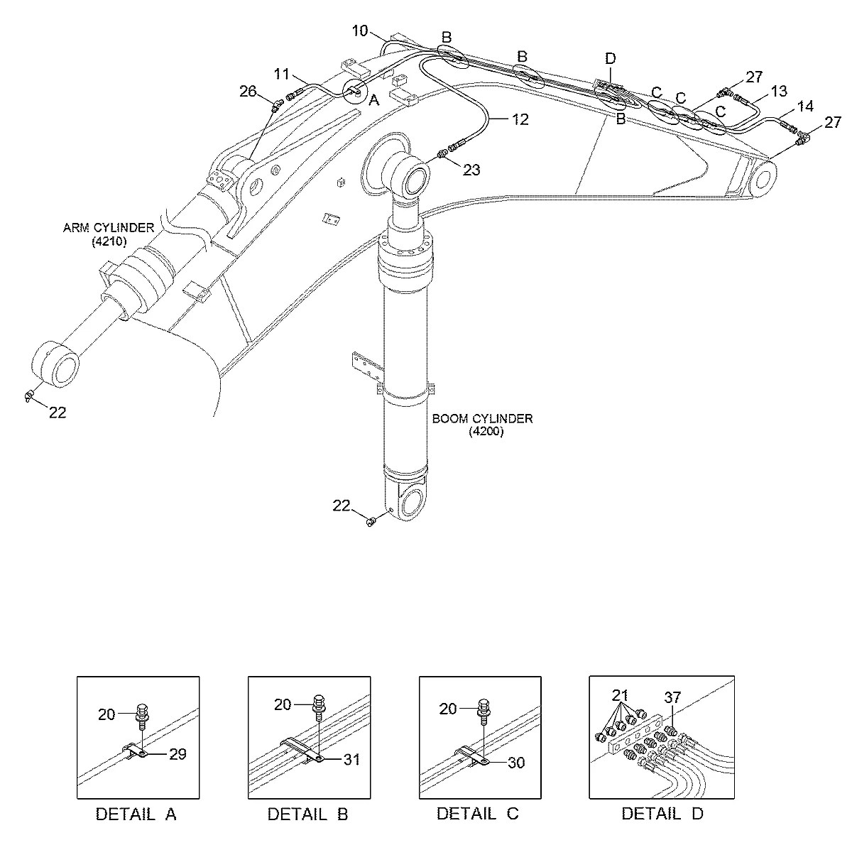 P840-042014 Escavadeira de esteiras Hyundai R125LCR-9A