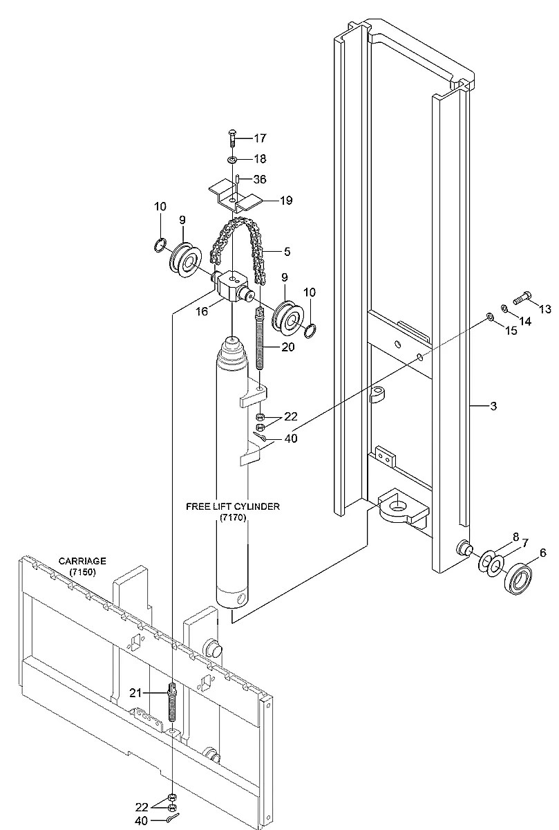63FY-18000 Empilhadeira Hyundai 20L-7M