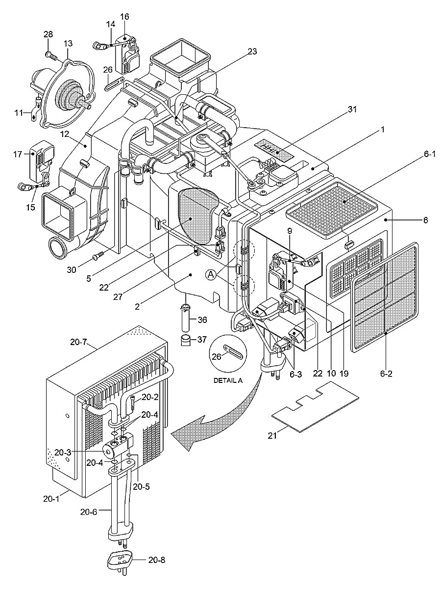 11N1-90310 Escavadeira de esteiras Hyundai R80-7A