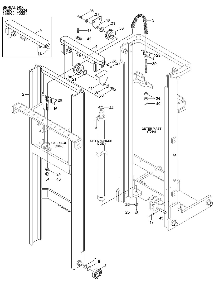 65FP-13041 Empilhadeira Hyundai 10-13BR-7