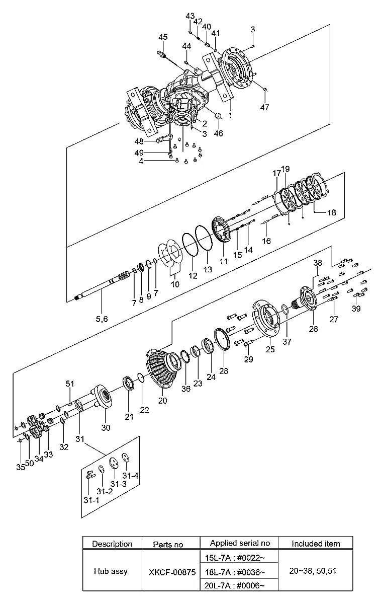 XKCF-00496 Empilhadeira Hyundai 15-18-20L-7A