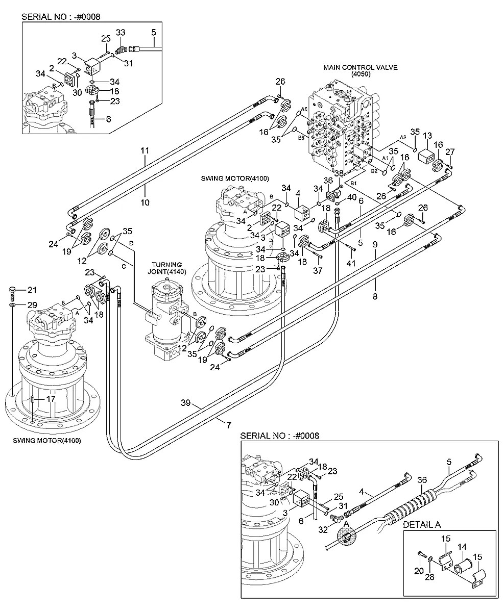 P753-200004 Escavadeira de esteiras Hyundai R800-7A
