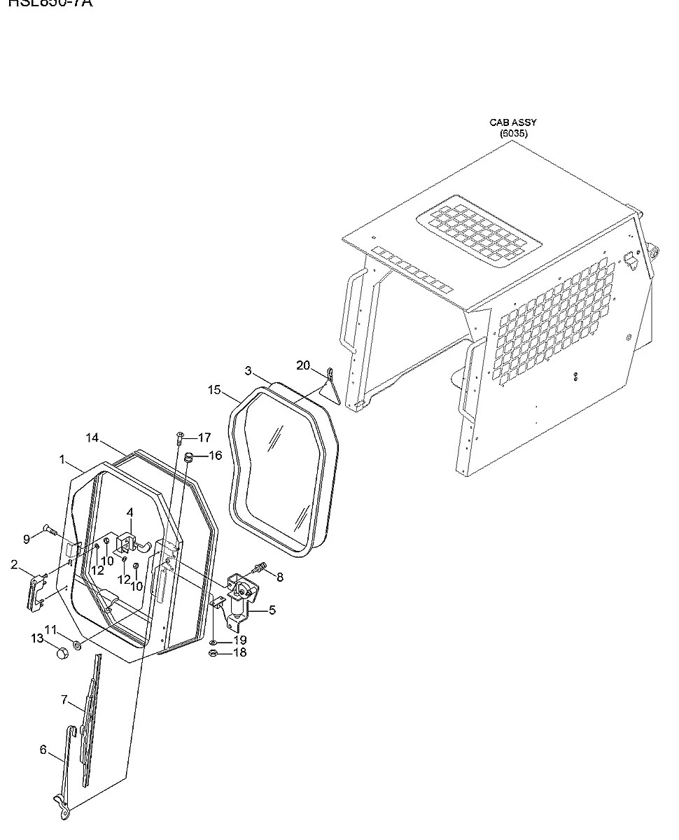 S781-225002 Mini carregadeira Hyundai HSL850-7A