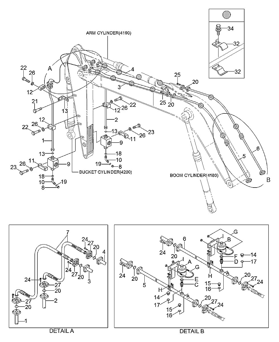 P704-207340 Escavadeira de esteiras Hyundai R320LC-7A
