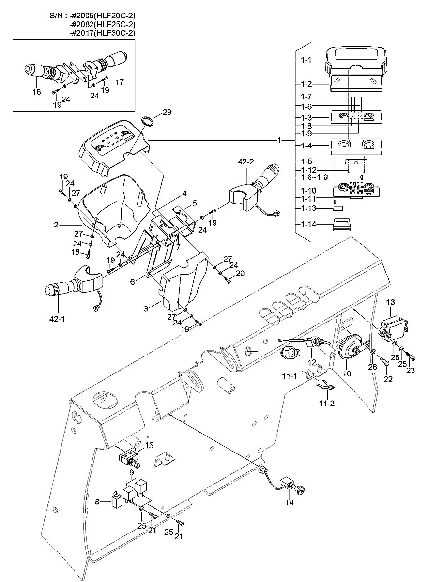 F21871050 Empilhadeira Hyundai HLF30C-II