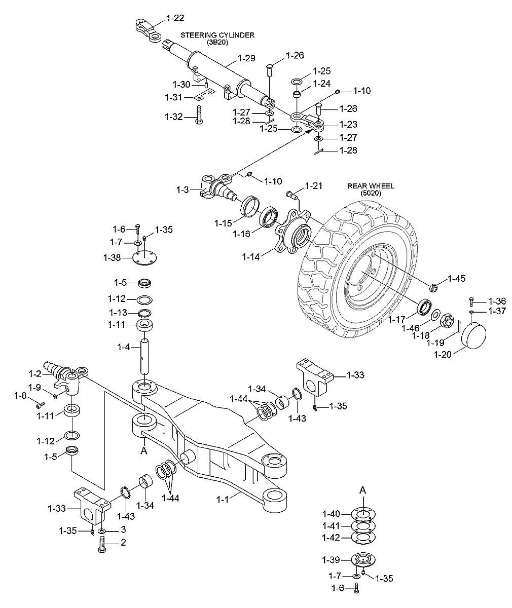 Q100338000 Empilhadeira Hyundai 45L-7A