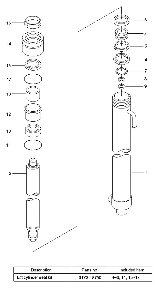 XKCD-00632 Empilhadeira Hyundai 25LC-7M