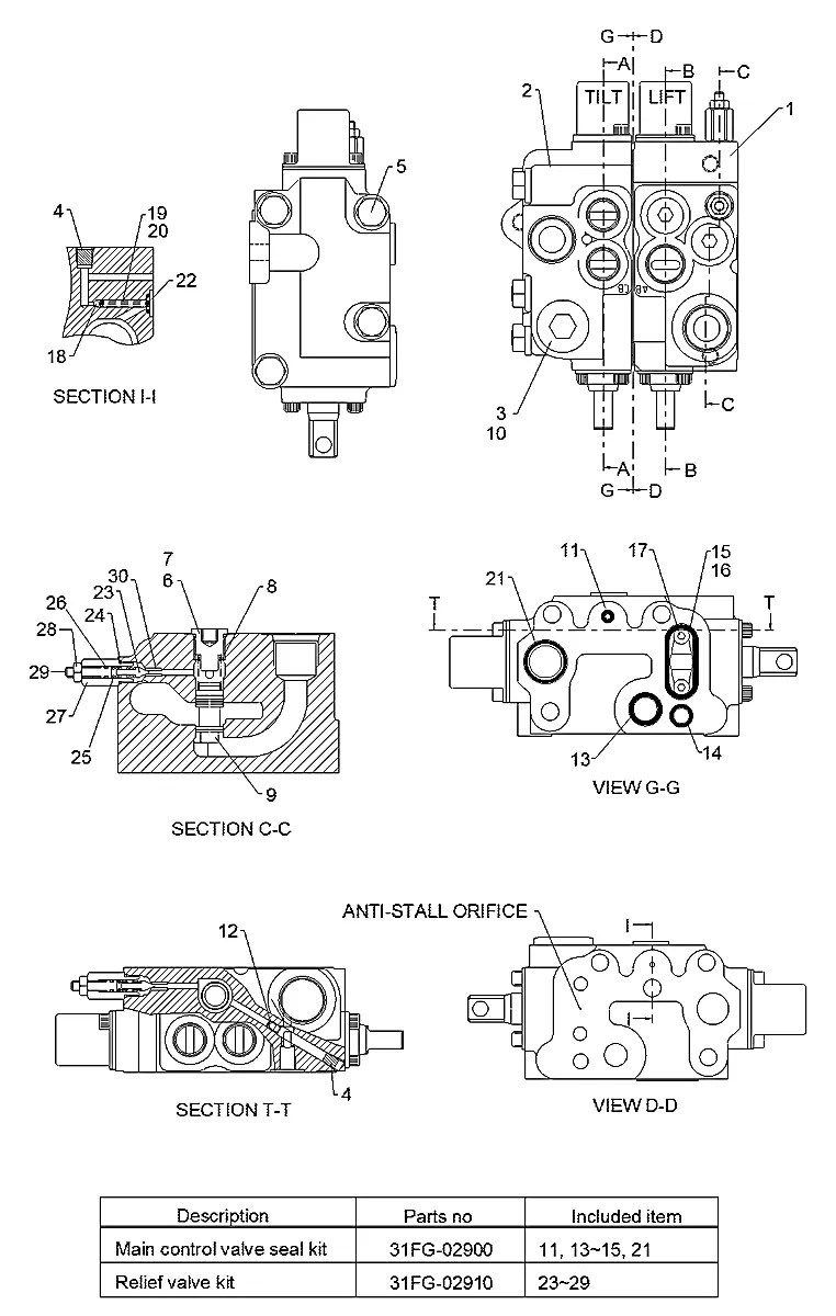 31FG-02000 Empilhadeira Hyundai HLF20-25-30-5