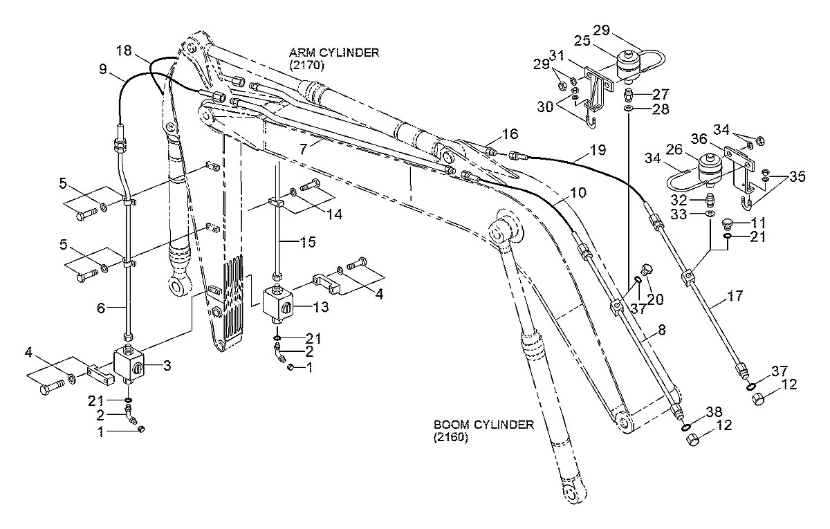 P010-13502 Escavadeira de esteiras Hyundai R180LC-3