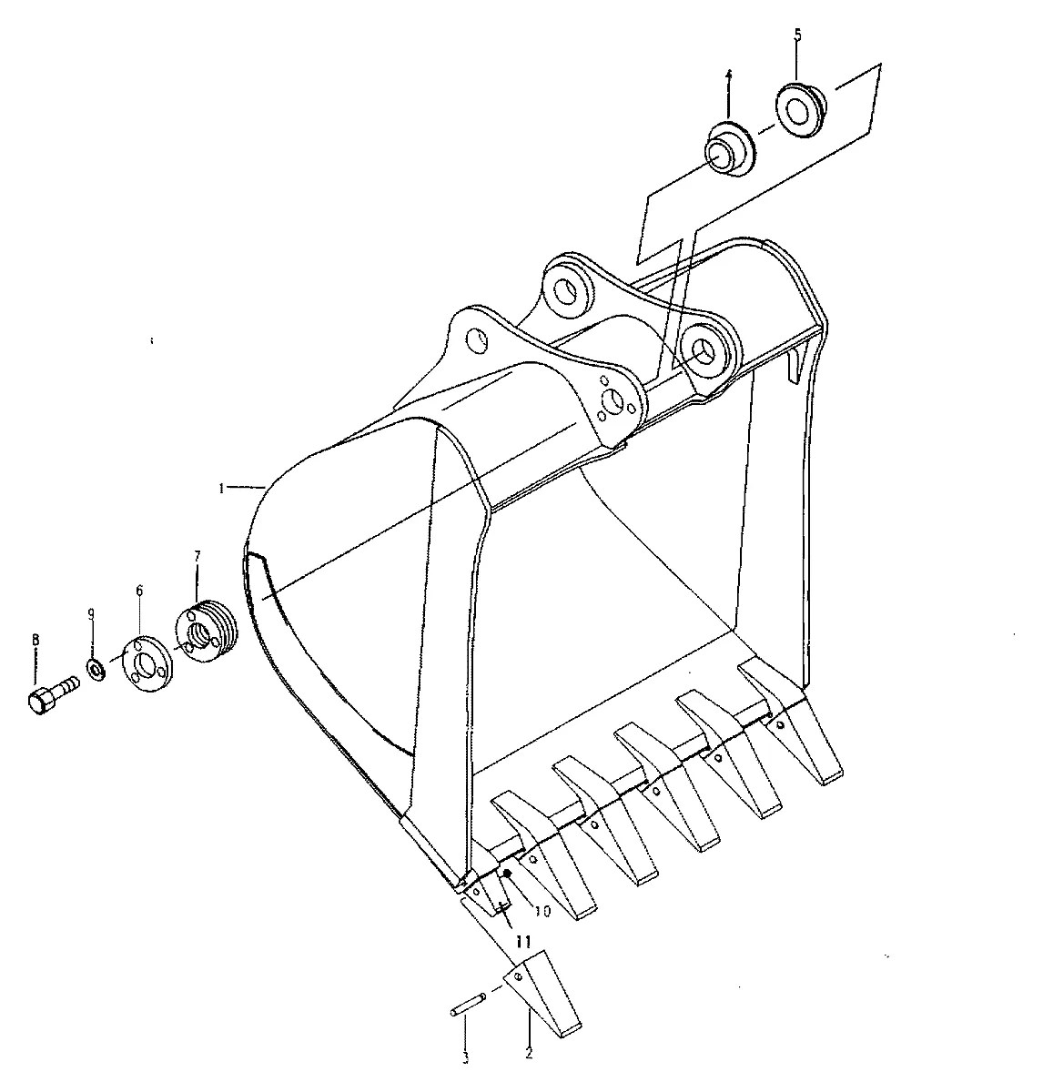 61E3-3215 Escavadeira de rodas Hyundai R130W