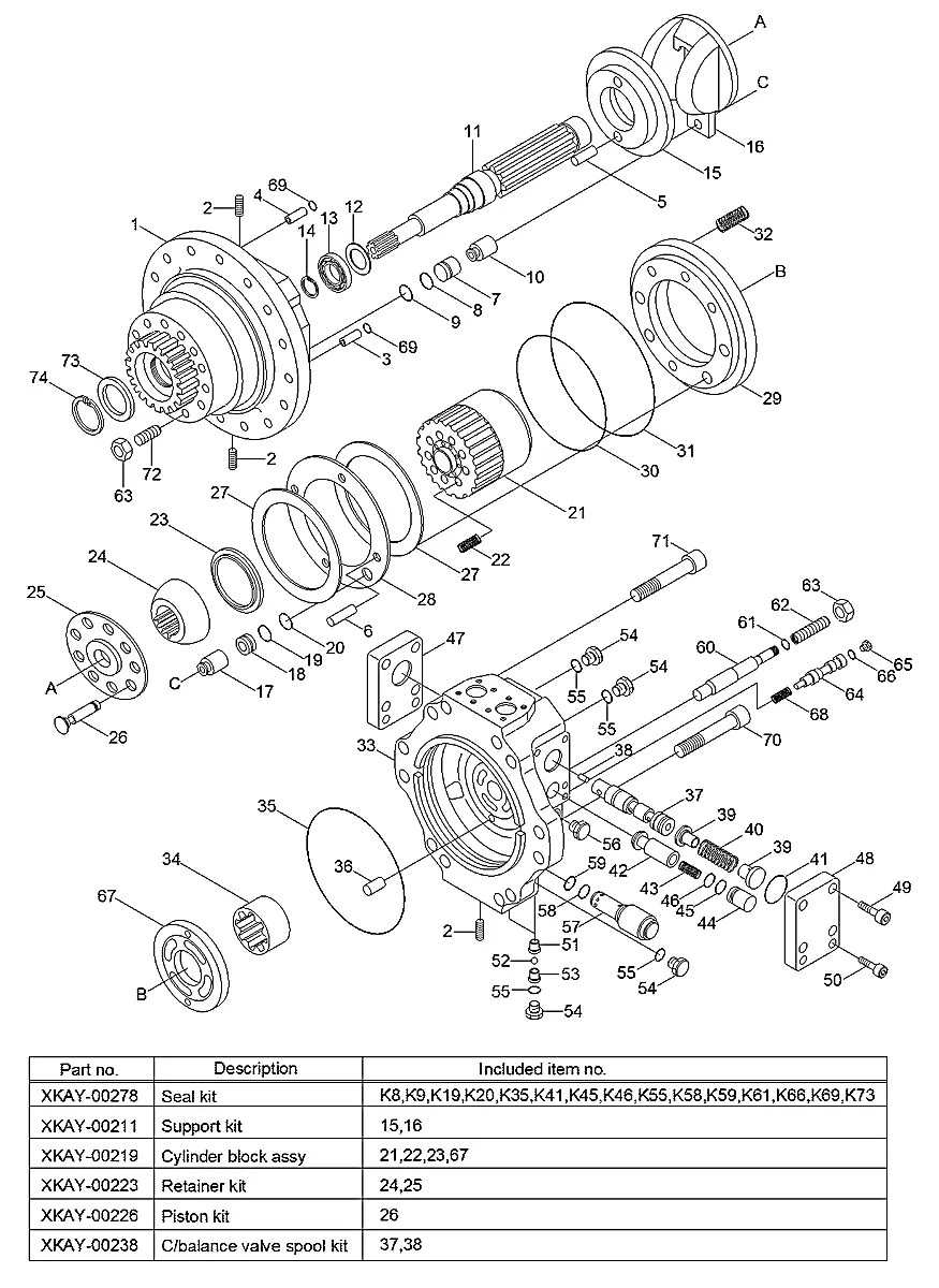 31N8-40060BG Escavadeira de esteiras Hyundai R290LC-7