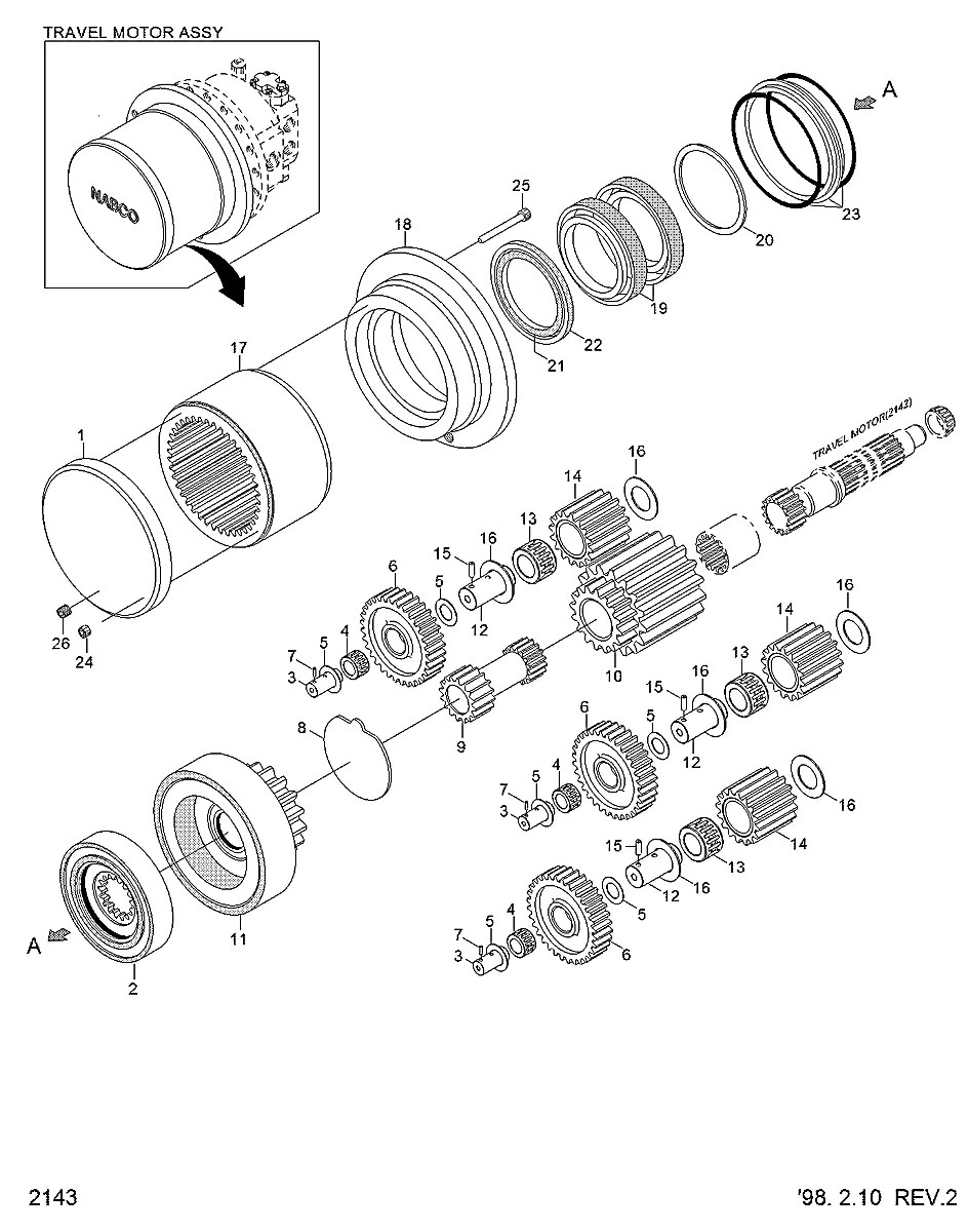 2162320486301 Escavadeira de esteiras Hyundai R320LC-3