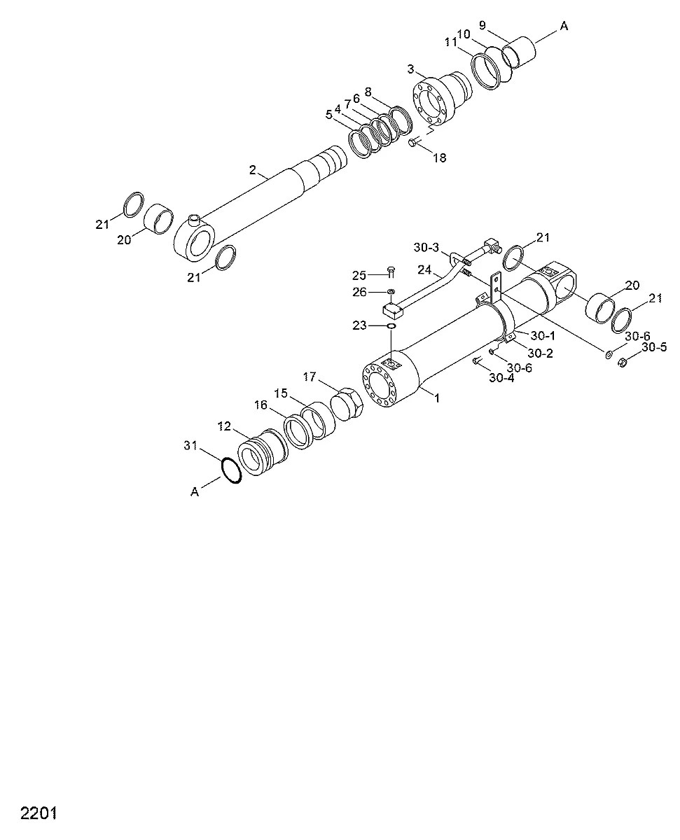 Y010-080095 Escavadeira de rodas Hyundai R200W