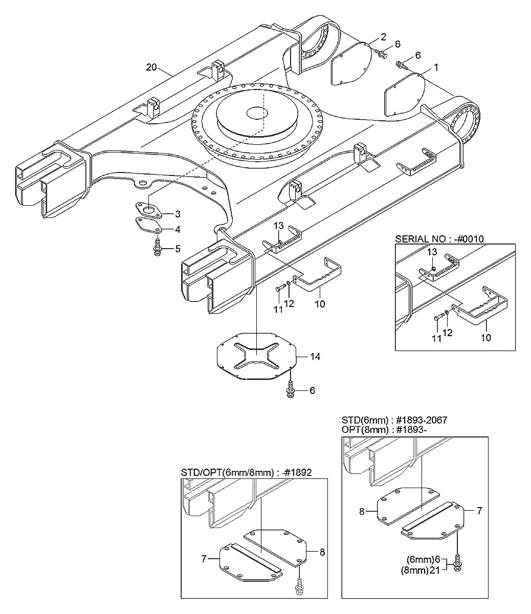 51N6-11240BG Escavadeira de esteiras Hyundai R320LC-7