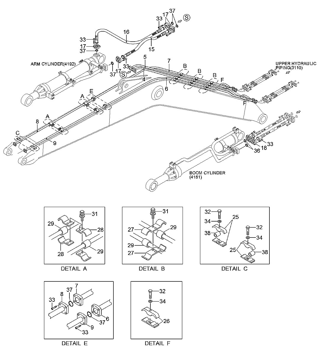 P700-167321FL Escavadeira de esteiras Hyundai RC215C-7