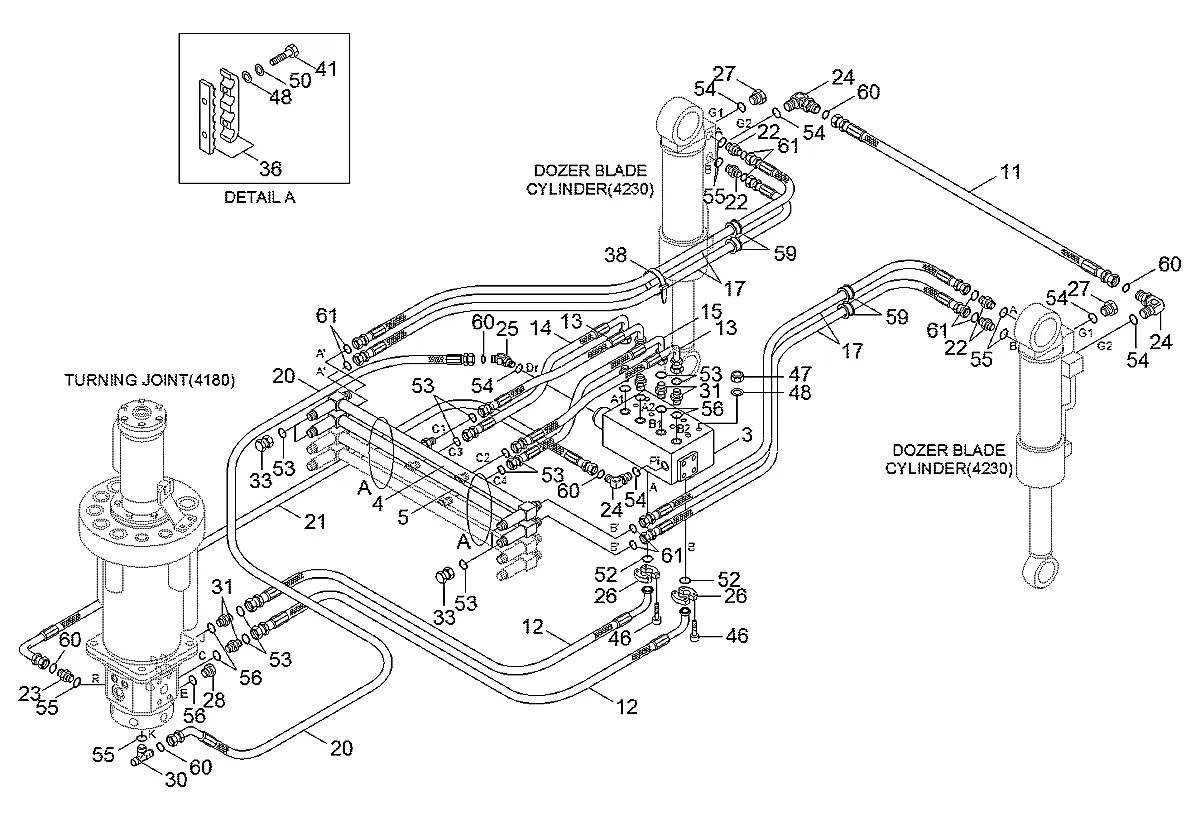 P603-067026 Escavadeira de rodas Hyundai R140W-7