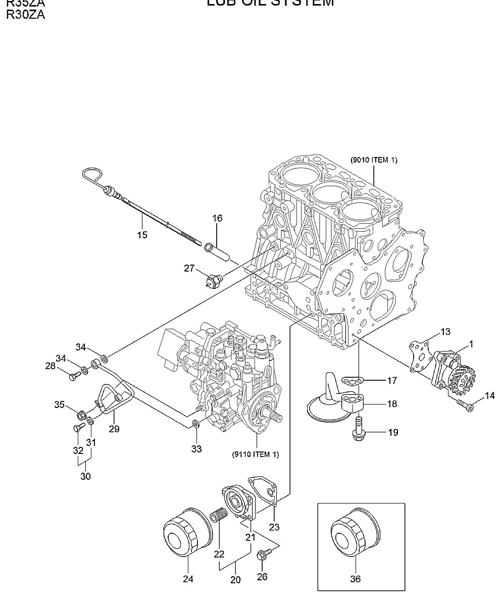 119802-35110 Escavadeira de esteiras Hyundai R35Z-9A