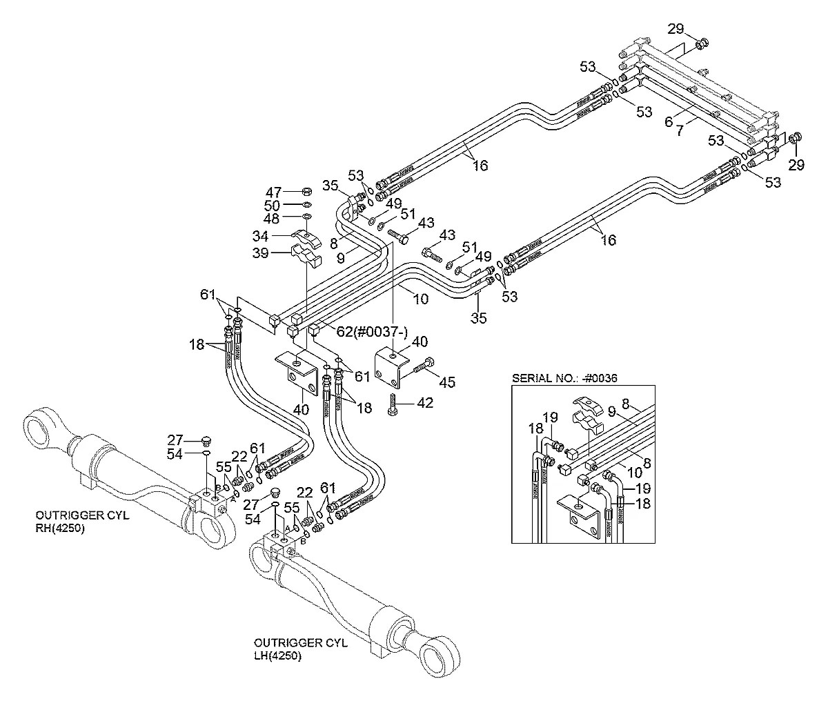 P613-067015 Escavadeira de rodas Hyundai R140W-7