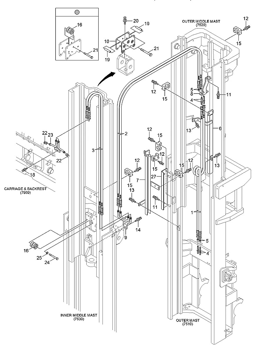 P910-064067 Empilhadeira Hyundai 25-30-33G-7A