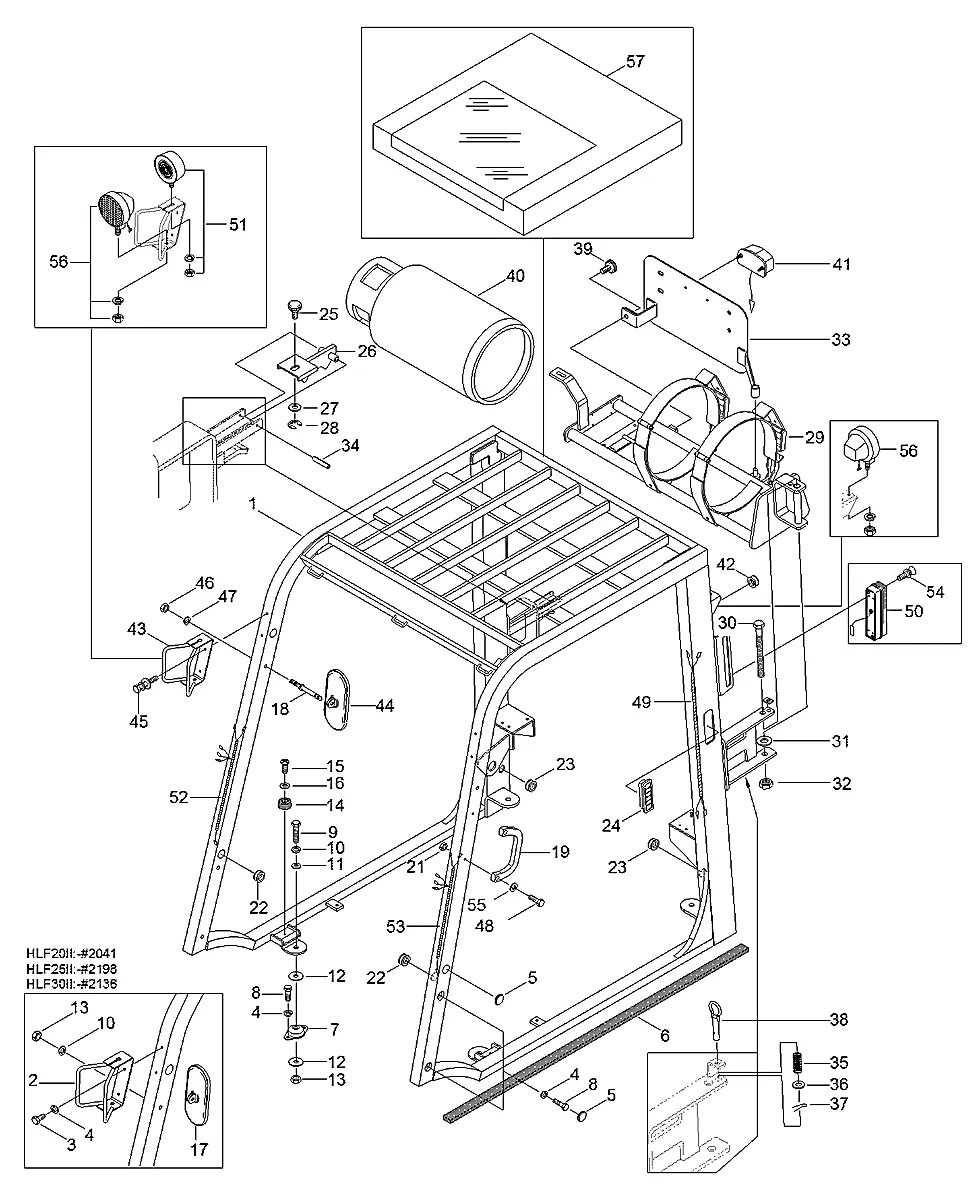 FCC0900200-01 Empilhadeira Hyundai HLF25-II