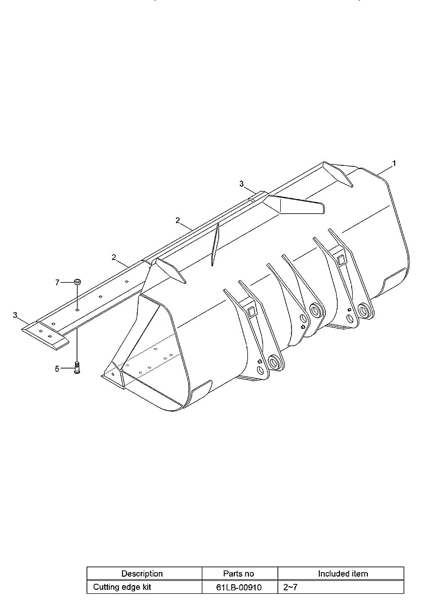 61LB-00360 Pá-carregadeira Hyundai HL770-7A