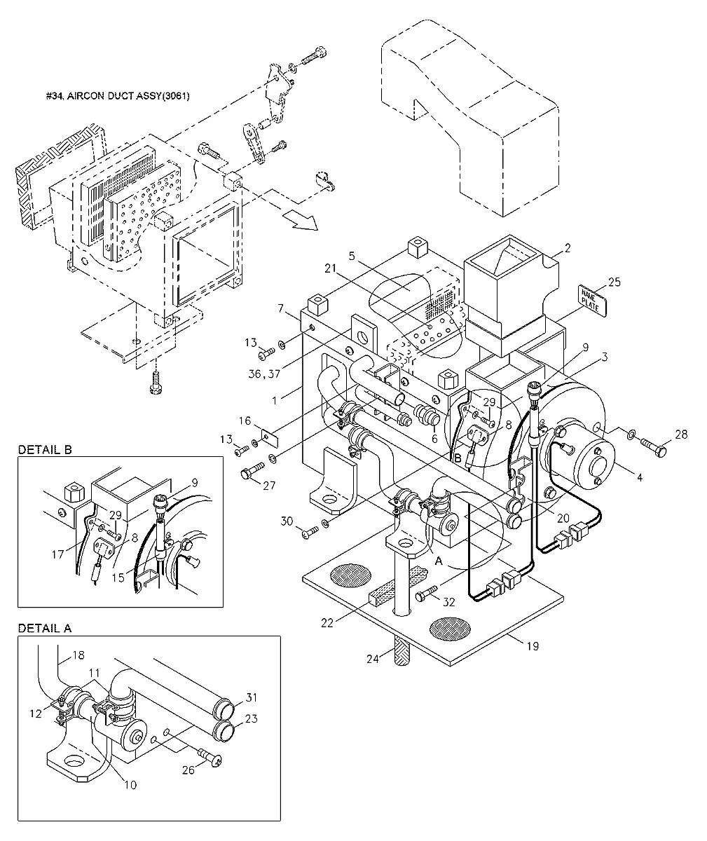 AM800-034-041 Equipamento florestal Hyundai R290RB-3