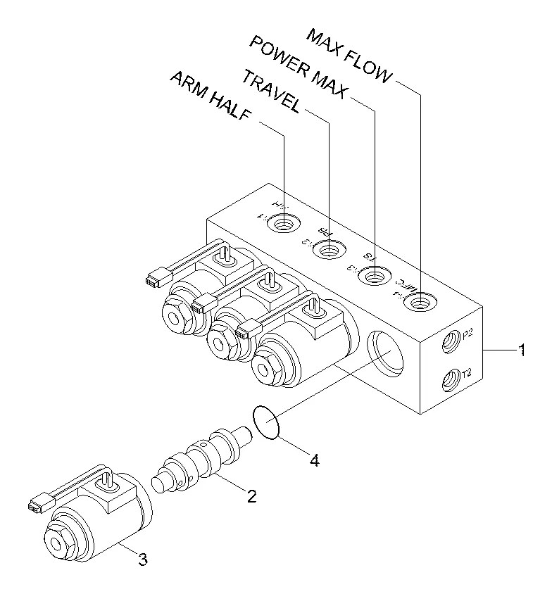 31EN-12261BLOCK Escavadeira de esteiras Hyundai R250LC-3
