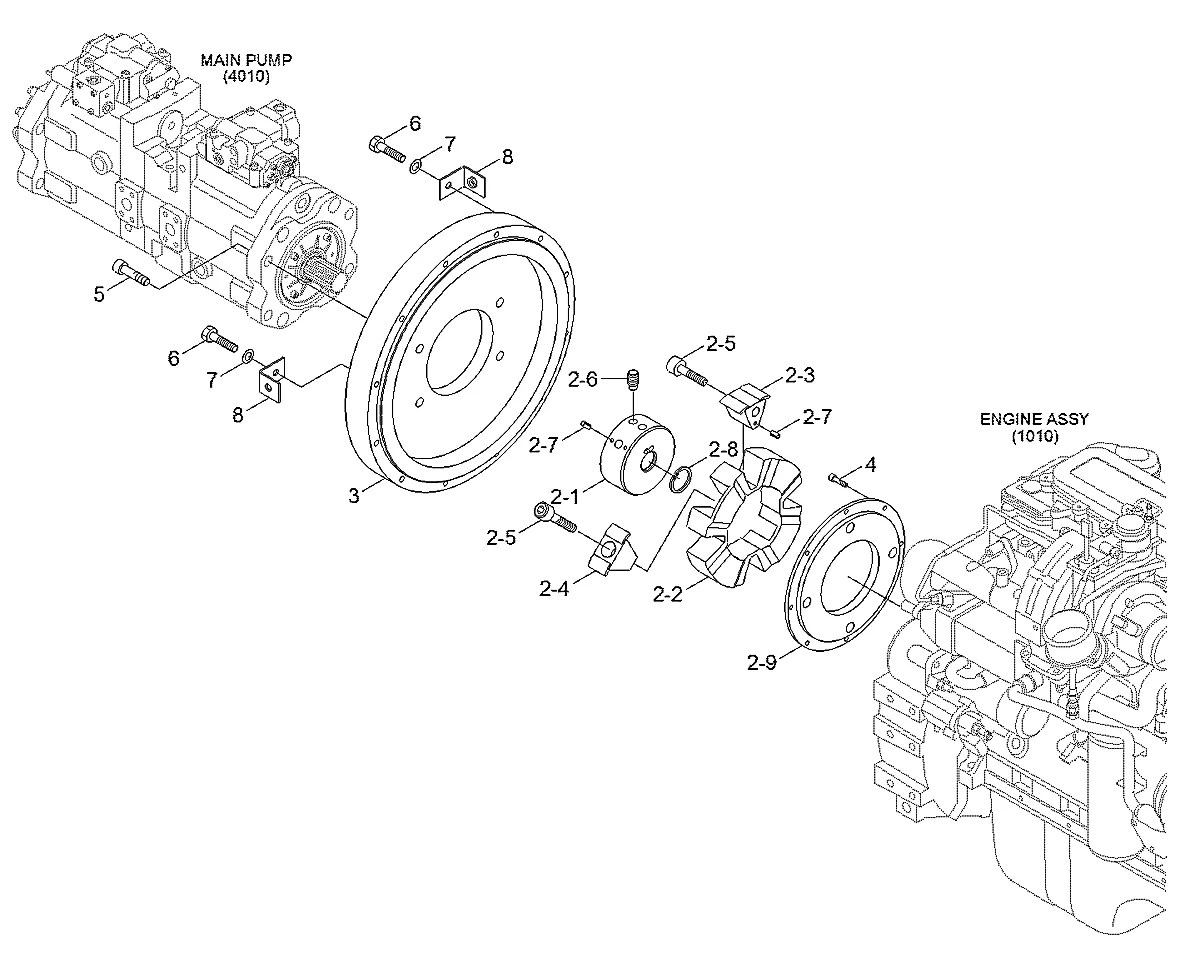 11KB-10130 Escavadeira de esteiras Hyundai HX520 L