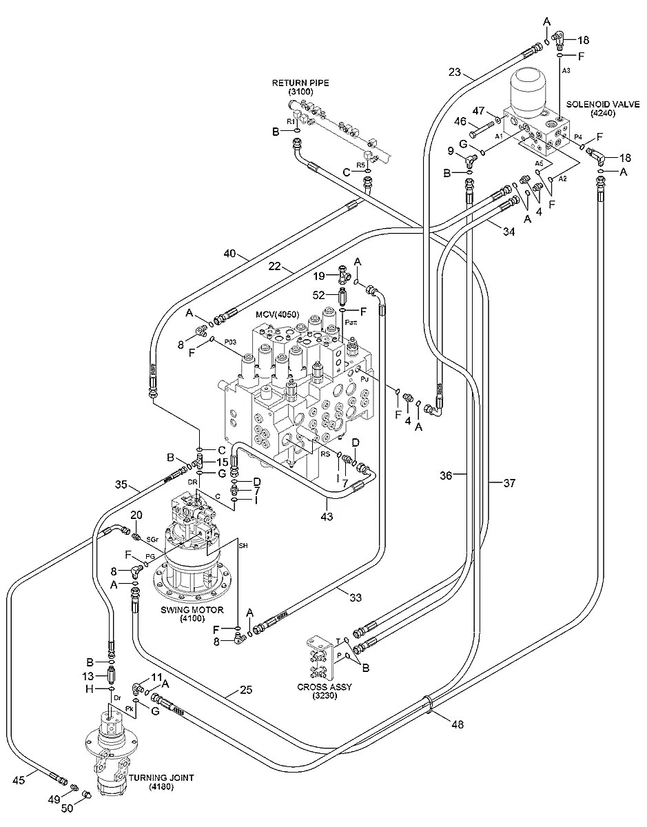 X820-065253 Escavadeira de esteiras Hyundai RB140LC-9S