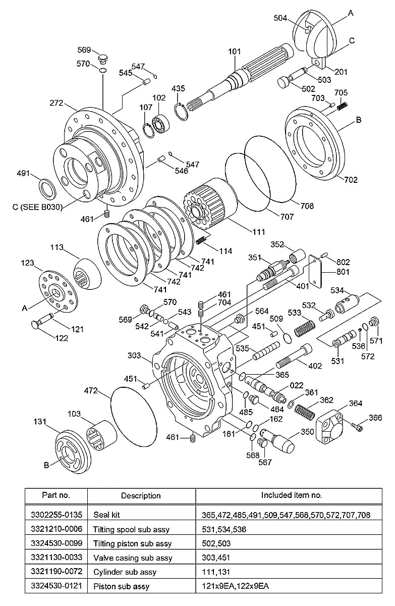 3303320-1552 Escavadeira de esteiras Hyundai R290LC-7