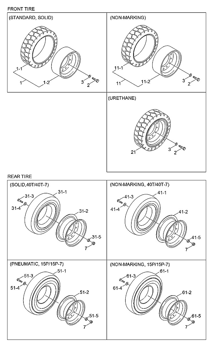 F11410010 Empilhadeira Hyundai 15P-40T-7