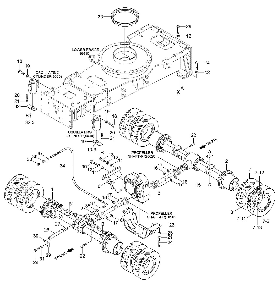 81Q4-40031 Escavadeira de rodas Hyundai R140W-9