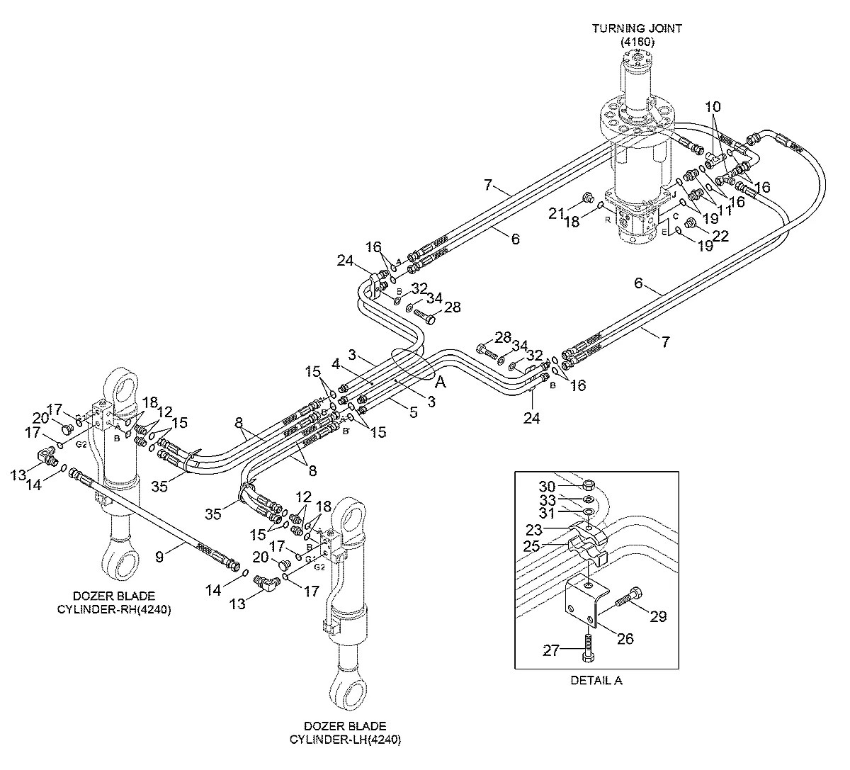 P933-087011 Escavadeira de rodas Hyundai R140W-7