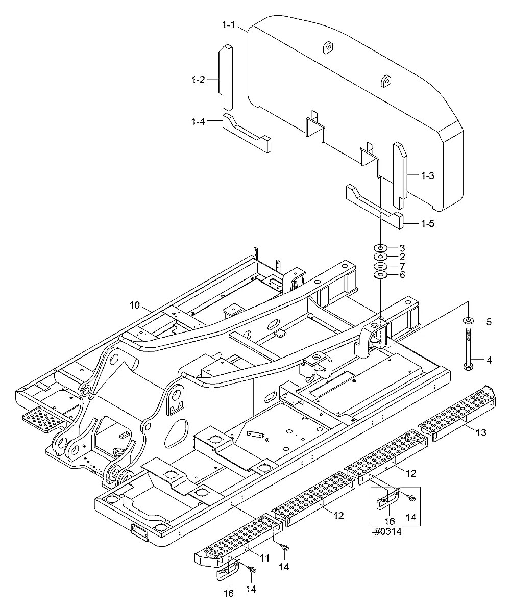 S037-103055 Escavadeira de esteiras Hyundai R450LC-7A