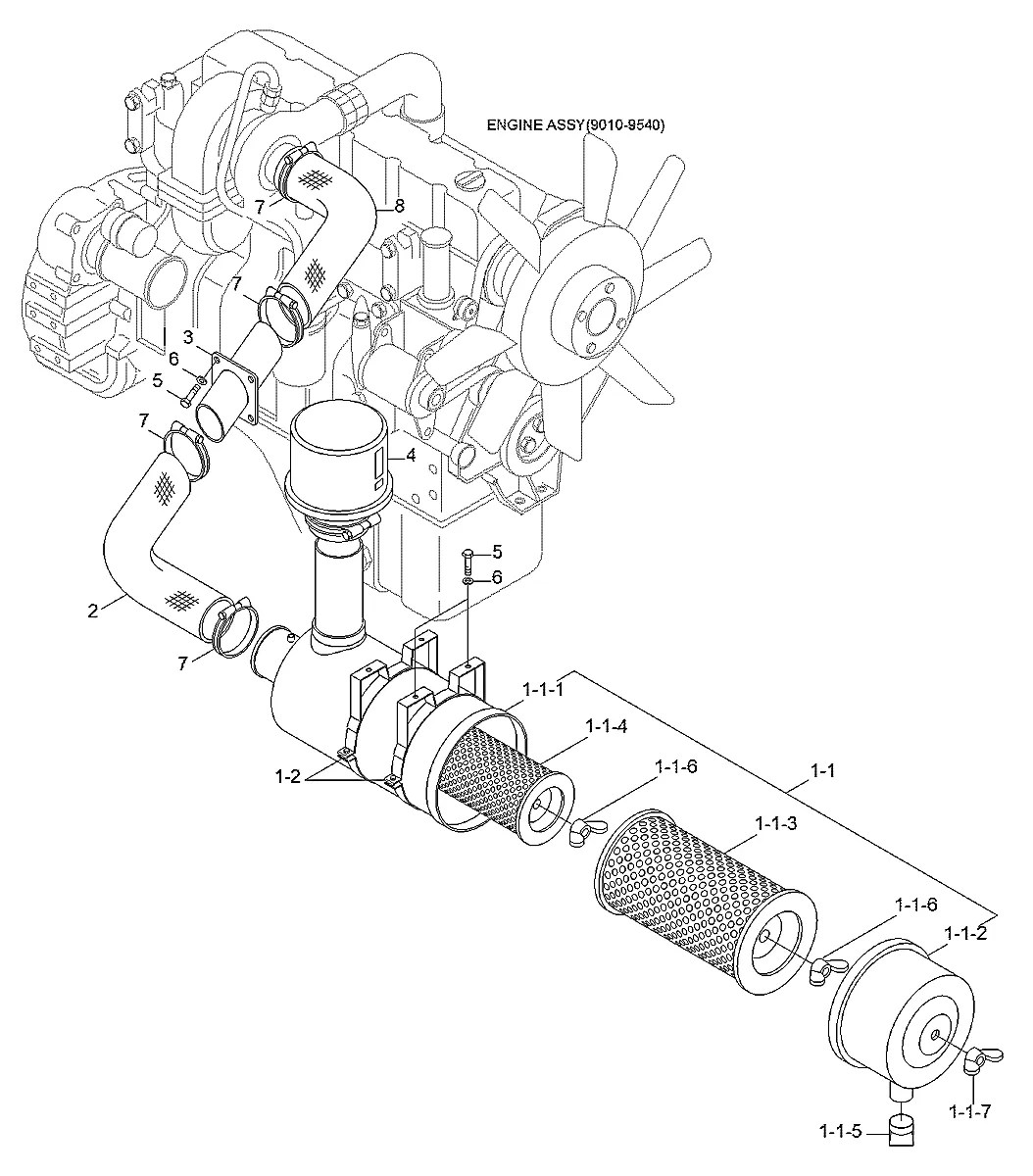 11N6-20040 Escavadeira de esteiras Hyundai R210LC-7