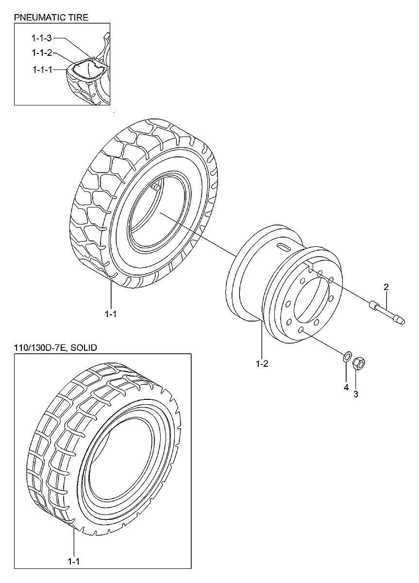 81FT-22040-20 Empilhadeira Hyundai 110-130-140-160D-7E