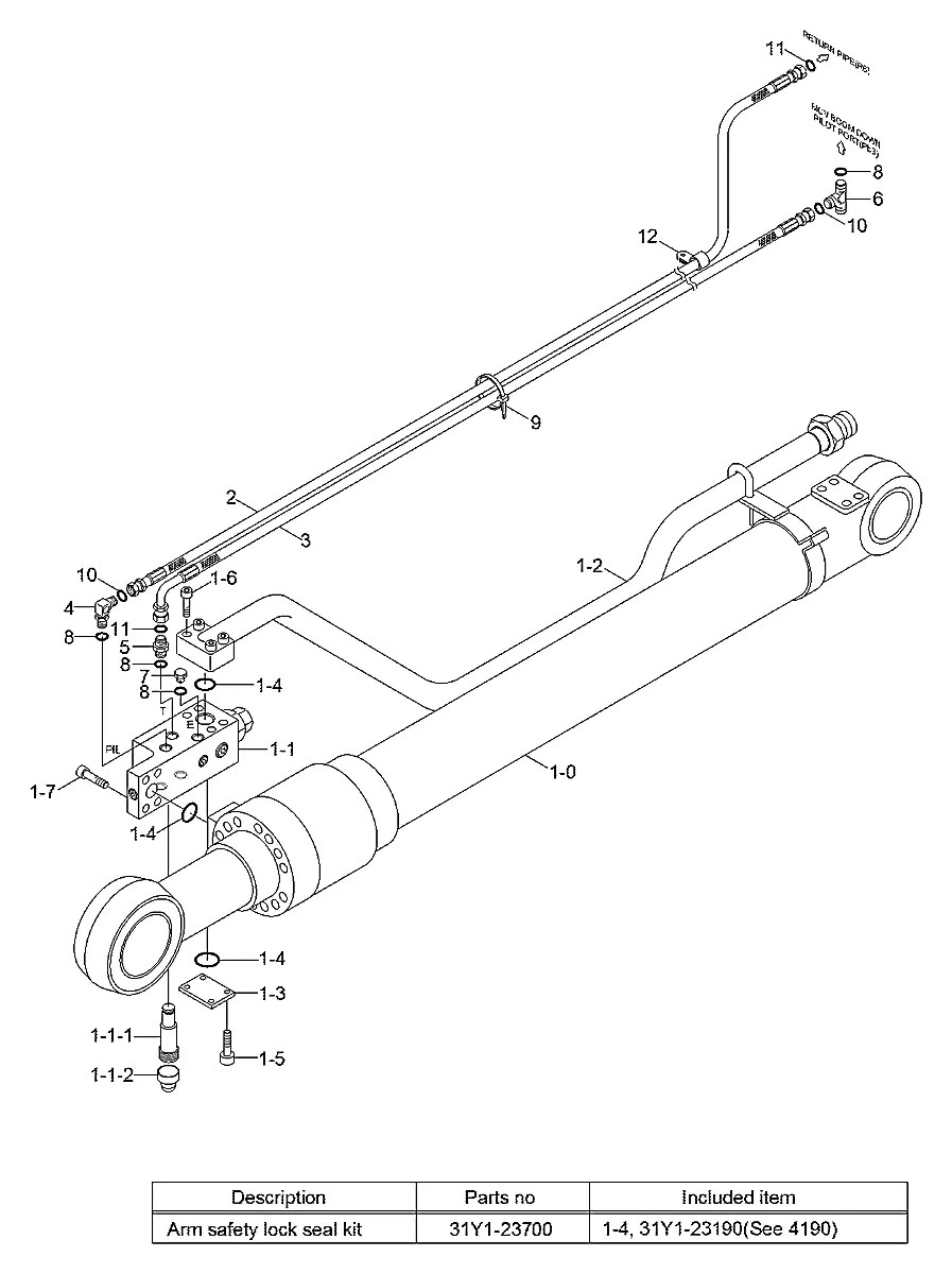 041144039960000 Escavadeira de esteiras Hyundai R110-7