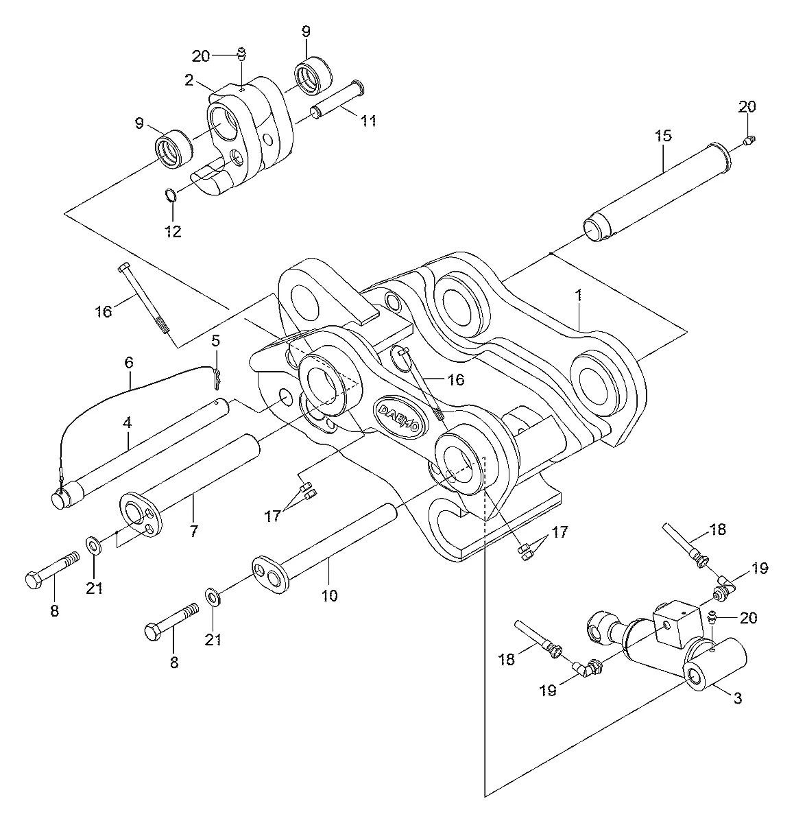 31N1-95820 Escavadeira de esteiras Hyundai R80-7