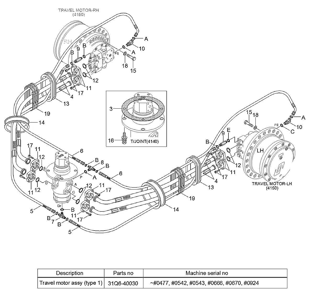P700-167340DS Escavadeira de esteiras Hyundai R210LC-9