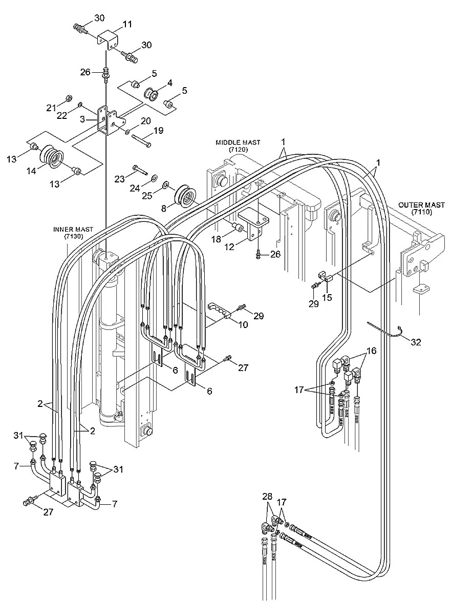 S017-101356 Empilhadeira Hyundai 70L-7A