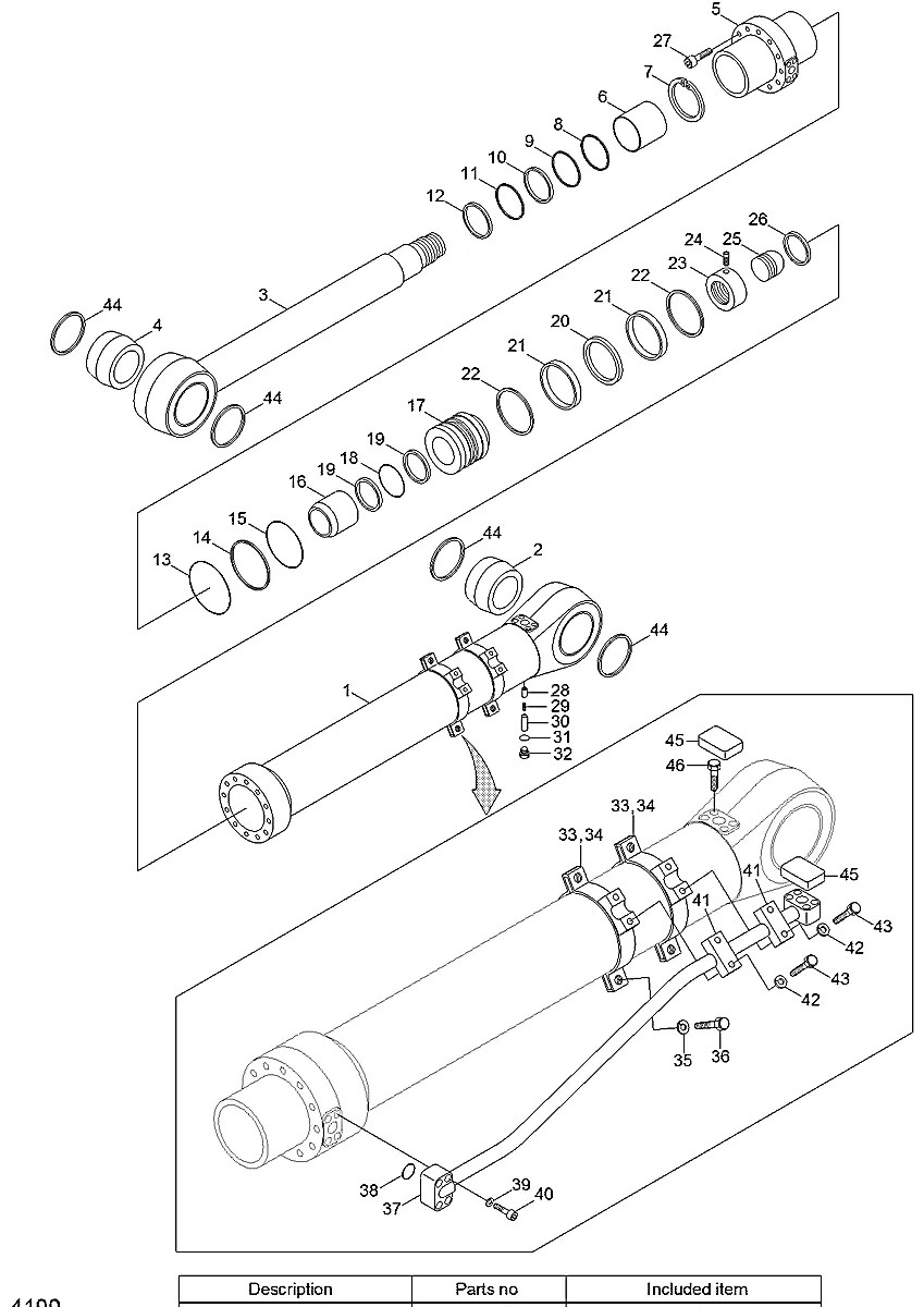 S114-080254 Escavadeira de esteiras Hyundai R800LC-7A