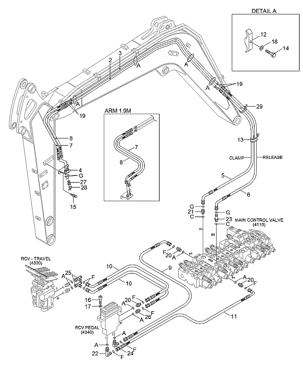 31ML-95820 Escavadeira de esteiras Hyundai R60CR-9A