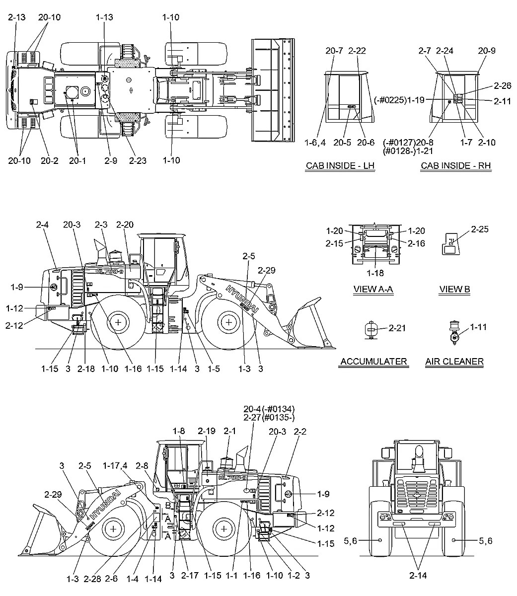 92LB-00080 Pá-carregadeira Hyundai HL780-9