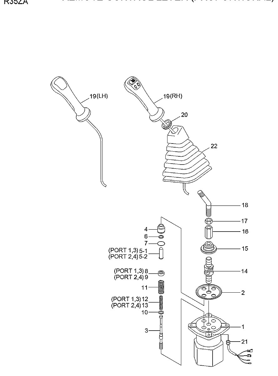 VZ03340-1356 Escavadeira de esteiras Hyundai R35Z-9A