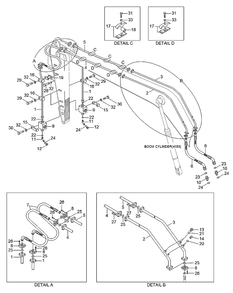 P704-166340 Escavadeira de esteiras Hyundai R305LC-7