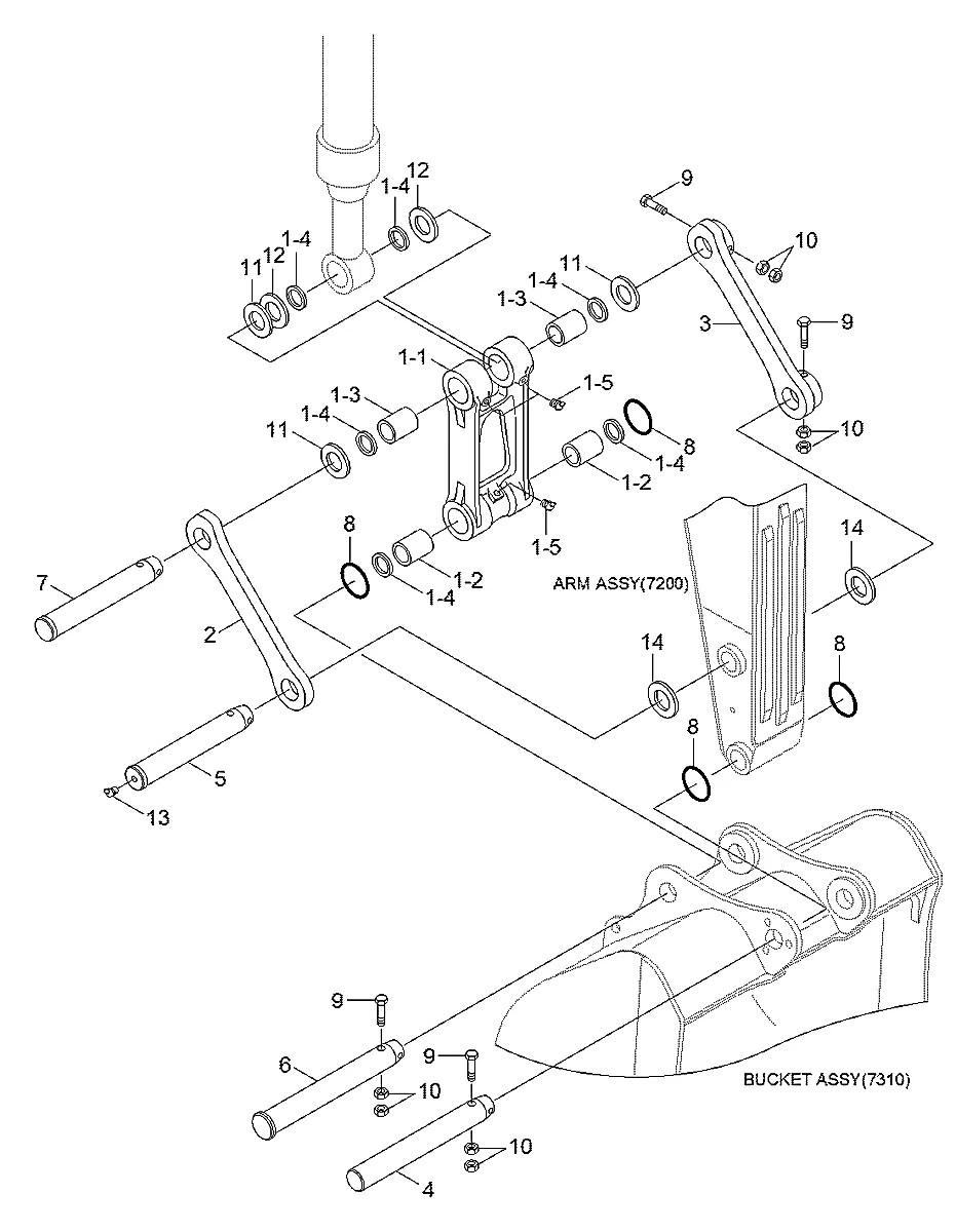 61Q6-04000 Escavadeira de esteiras Hyundai RB220LC-9S
